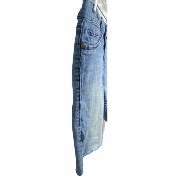 Cat & Jack Women’s Denim Jean Midi Cutoff Shorts XL (14/16) Blue Super Stretch - Picture 2 of 12